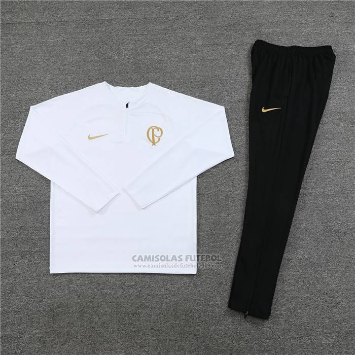 Sueter de Treinamento Corinthians Crianca 2023-2024 Branco